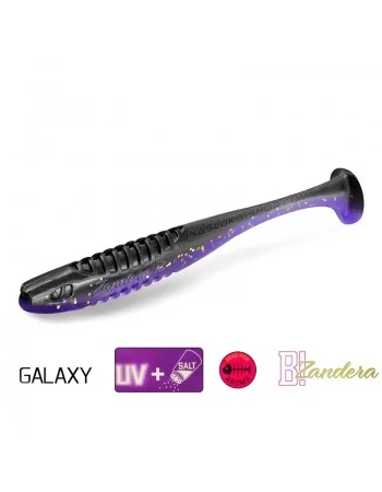 Силиконови примамки Delphin Zandera UVs - 5 бр. - цвят Galaxy