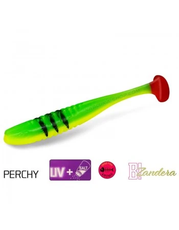 Силиконови примамки Delphin Zandera UVs - 5 бр. - цвят Perchy