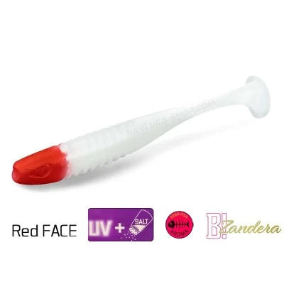 Силиконови примамки Delphin Zandera UVs - 5 бр. - цвят RedFace