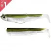 Комплект от джиг глава 3.0г и 2 тела Fiiish Black Minnow 70 No1 Combo - Off Shore / цвят Kaki