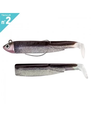 Комплект от джиг глава 8.0г и 2 тела Fiiish Black Minnow 90 No2 Combo Search - цвят Sexy Brown