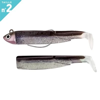 Fiiish BM 90 No2 Combo Search Sexy Brown Комплект от джиг глава 8.0г и 2 тела Fiiish Black Minnow 90 No2 Combo Search - цвят Sexy Brown