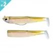 Комплект от джиг глава 5.0г и 2 тела Fiiish Black Minnow 90 No2 Combo Shore - цвят Wakasagi