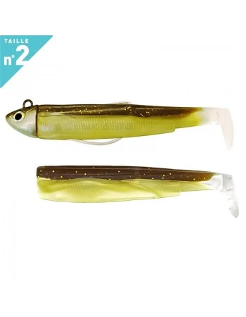 Комплект от джиг глава 8.0г и 2 тела Fiiish Black Minnow 90 No2 Combo Search - цвят Sparkling Brown