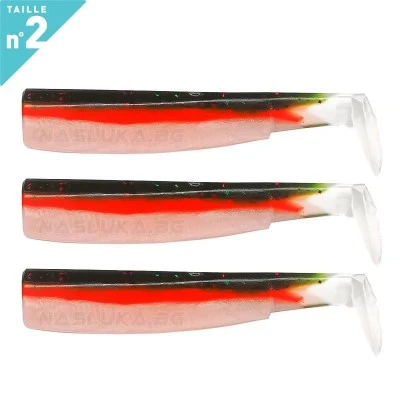 Fiiish BM 90 No2 3 бр. Candy Green Силиконови примамки Fiiish Black Minnow 90 No2 - 3 бр. - Candy Green