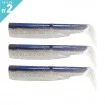 Силиконови примамки Fiiish Black Minnow 90 No2 - 3 бр. - Electric Blue