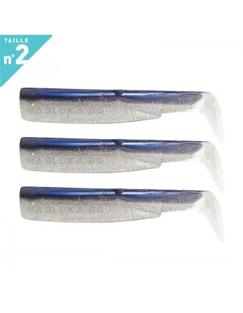 Силиконови примамки Fiiish Black Minnow 90 No2 - 3 бр. - Electric Blue