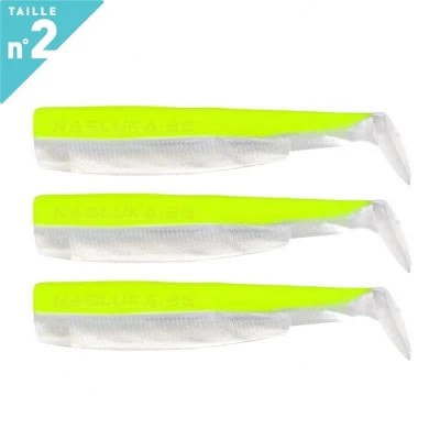 Fiiish BM 90 No2 3 бр. Jaune F. Blanc Силиконови примамки Fiiish Black Minnow 90 No2 - 3 бр. - Jaune F. Blanc