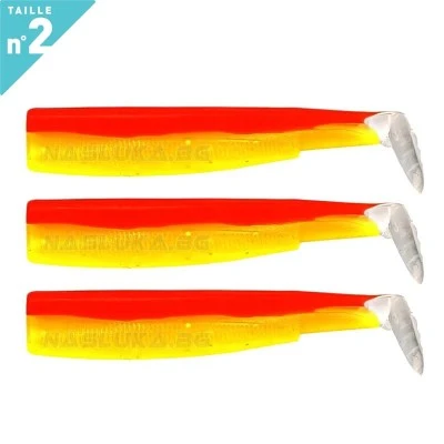 Силиконови примамки Fiiish Black Minnow 90 No2 - 3 бр. - Orange/Jaune