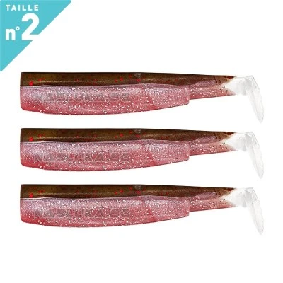 Fiiish BM 90 No2 3 бр. Rose Силиконови примамки Fiiish Black Minnow 90 No2 - 3 бр. - Rose