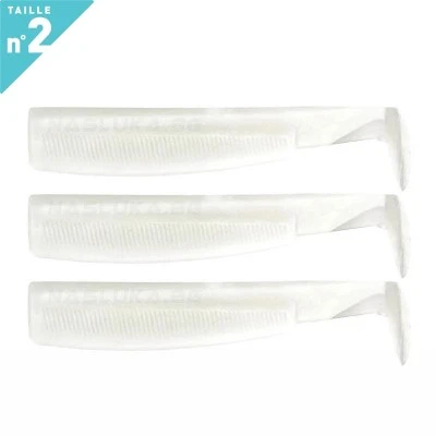 Fiiish BM 90 No2 3 бр. Blanc Силиконови примамки Fiiish Black Minnow 90 No2 - 3 бр. - Blanc