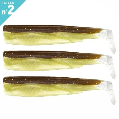 Fiiish BM 90 No2 3 бр. Sparkling Brown Силиконови примамки Fiiish Black Minnow 90 No2 - 3 бр. - Sparkling Brown