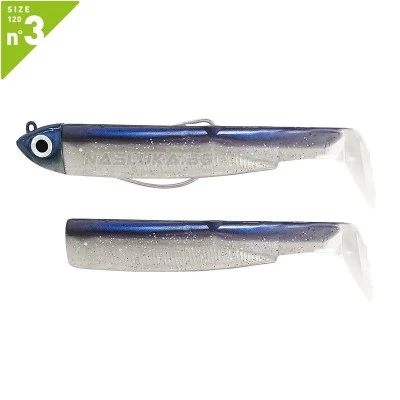 Fiiish BM 120 No3 Combo Off Shore Electric Blue Комплект от джиг глава 25г и 2 тела Fiiish Black Minnow 120 No3 Combo Off Shore - Electric Blue