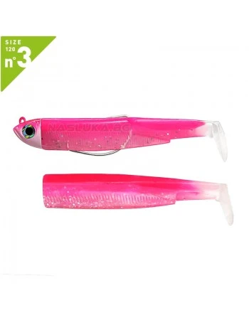 Комплект от 2 джиг глави 12г и 2 тела Fiiish Black Minnow 120 No3 Double Combo Shore - Fluo Pink