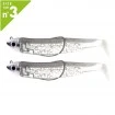 Комплект от 2 джиг глави 12г и 2 тела Fiiish Black Minnow 120 No3 Double Combo Shore - The Dutch Silver Flash