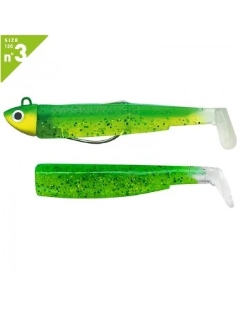 Комплект от джиг глава 18г и 2 тела Fiiish Black Minnow 120 No3 Combo Search - Lime Juice