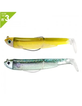Комплект от 2 джиг глави 12г и 2 тела Fiiish Black Minnow 120 No3 Double Combo Shore - Ghost Minnow & Wakasagi