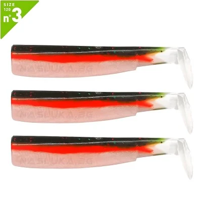 Fiiish BM 120 No3 3 бр. Candy Green Силиконови примамки Fiiish Black Minnow 120 No3 - 3 бр. - Candy Green