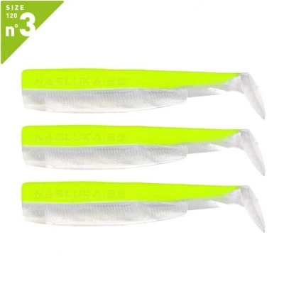 Силиконови примамки Fiiish Black Minnow 120 No3 - 3 бр. - Fluo Yellow