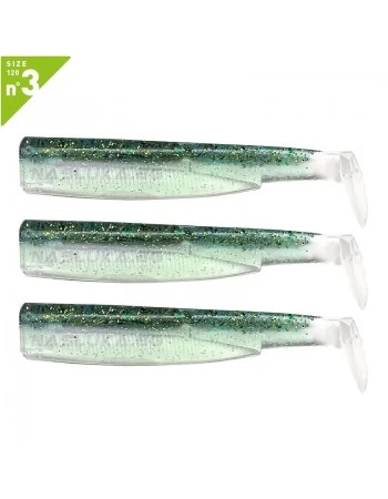 Силиконови примамки Fiiish Black Minnow 120 No3 - 3 бр. - Ghost Minnow