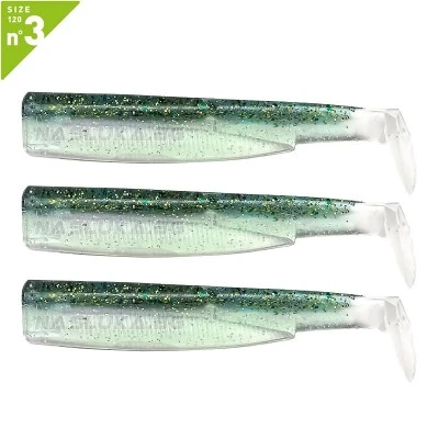 Силиконови примамки Fiiish Black Minnow 120 No3 - 3 бр. - Ghost Minnow