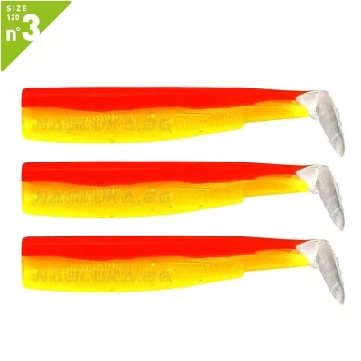 Силиконови примамки Fiiish Black Minnow 120 No3 - 3 бр. - Jaune/Orange