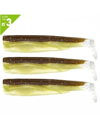 Силиконови примамки Fiiish Black Minnow 120 No3 - 3 бр. - Sparkling  Brown