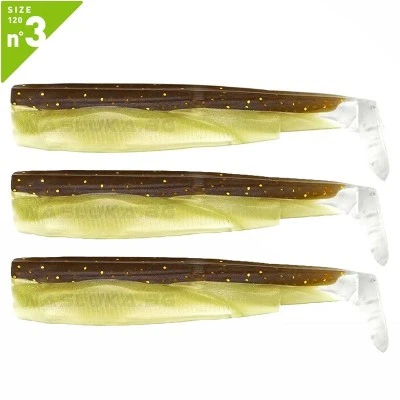 Силиконови примамки Fiiish Black Minnow 120 No3 - 3 бр. - Sparkling  Brown