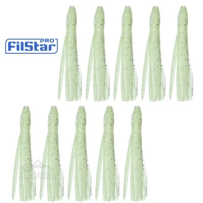 Силиконови октоподи FilStar Shirasu - Luminous Glitter - 10 бр.