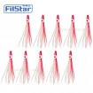 Силиконови октоподи FilStar Shirasu - Red-Luminous Glitter - 10 бр.