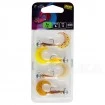 Комплект от 4 силиконови примамки с джиг глави Fox Rage Micro Grub Tail UV Loaded 4см/3г - Mixed
