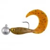 Комплект от 4 силиконови примамки с джиг глави Fox Rage Micro Grub Tail UV Loaded 4см/3г - Mixed