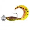 Комплект от 4 силиконови примамки с джиг глави Fox Rage Micro Grub Tail UV Loaded 4см/3г - Mixed