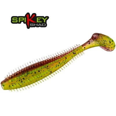 Силиконова примамка Fox Spikey Shad Ultra UV - Green Pumpkin
