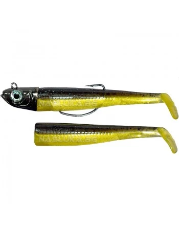 Комплект от Две тела с Джиг глава и Кука GT-Bio Roller Shad Combo - Black Gold