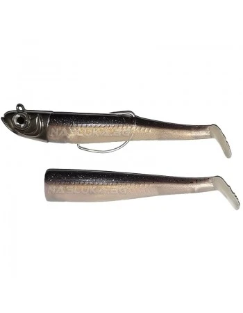 Комплект от Две тела с Джиг глава и Кука GT-Bio Roller Shad Combo - Black Kamaleo