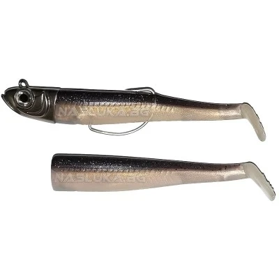 Комплект от Две тела с Джиг глава и Кука GT-Bio Roller Shad Combo - Black Kamaleo