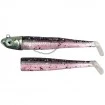 GT Bio Roller Shad Combo Black Mullet Комплект от Две тела с Джиг глава и Кука GT-Bio Roller Shad Combo - Black Mullet