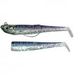 GT Bio Roller Shad Combo Blue Shiner Комплект от Две тела с Джиг глава и Кука GT-Bio Roller Shad Combo - Blue Shiner