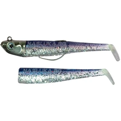Комплект от Две тела с Джиг глава и Кука GT-Bio Roller Shad Combo - Blue Shiner