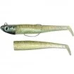 GT Bio Roller Shad Combo Ghost Minnow Комплект от Две тела с Джиг глава и Кука GT-Bio Roller Shad Combo - Ghost Minnow