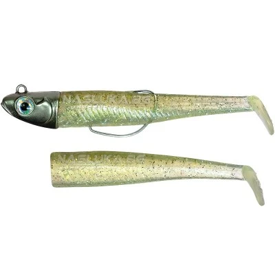 Комплект от Две тела с Джиг глава и Кука GT-Bio Roller Shad Combo - Ghost Minnow