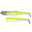 GT Bio Roller Shad Combo Lemon Fluo Комплект от Две тела с Джиг глава и Кука GT-Bio Roller Shad Combo - Lemon Fluo