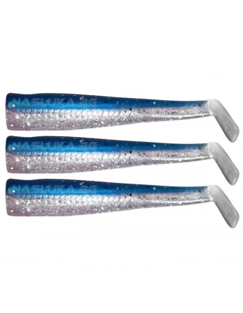 Комплект силиконови тела GT-Bio Roller Shad - Blue Sardine