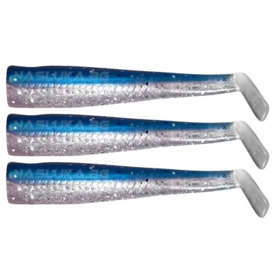 Комплект силиконови тела GT-Bio Roller Shad - Blue Sardine