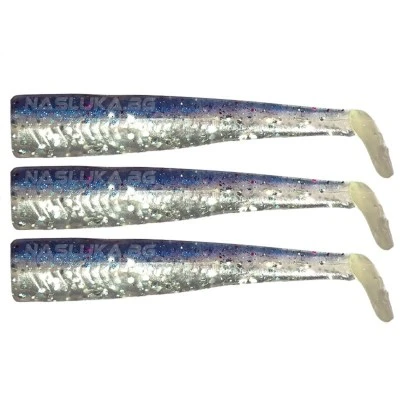 GT Bio Roller Shad Blue Shiner Комплект силиконови тела GT-Bio Roller Shad - Blue Shiner