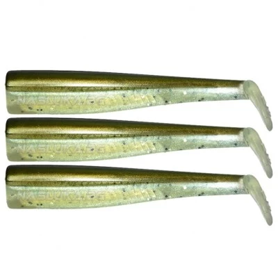 GT Bio Roller Shad Kaki Sandeel Комплект силиконови тела GT-Bio Roller Shad - Kaki Sandeel