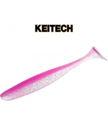 Силиконови примамки Keitech Easy Shiner - 10.2см, цвят EA08T Bubblegum Shiner - 7 бр.