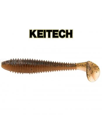 Силиконови примамки в пакет Keitech Swing Impact 11.4см, 6 бр., цвят LT434T Blue Back Cinnamon