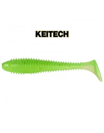Силиконови примамки в пакет Keitech Swing Impact 7.6см, 10 бр., цвят LT41T Electric Chart